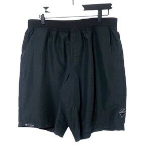 PRANA Mojo Shorts Quick Dry Hiking Yoga Black Men's Size Large